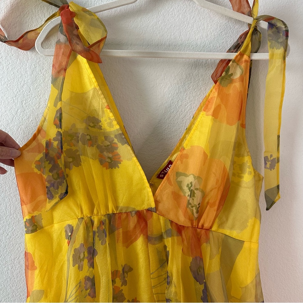 STAUD Dandelion Dress in California Poppy Goldie SZ US 14 - Picture 4 of 11